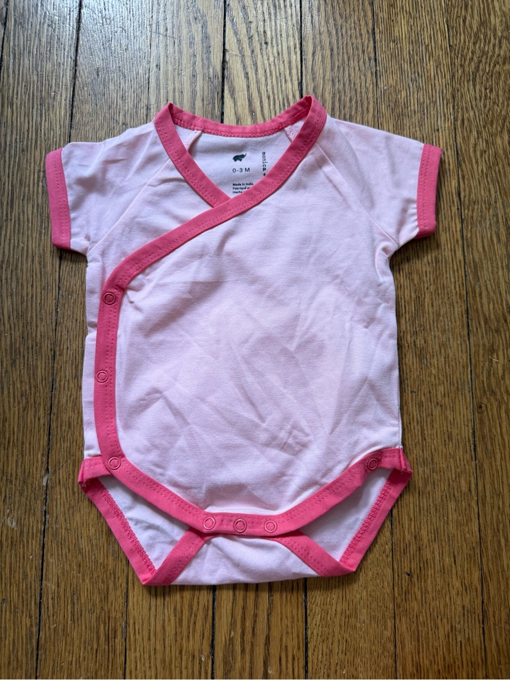 Monica + Andy Baby Wrap-Front Body Suit - Size 0-3 Months